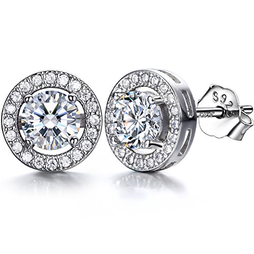 J.SHINE レディース ジュエリー ピアス スタッド シルバー 925 3A 6mmジルコニア メンズ 片耳 純銀 首飾り アクセサリー パーティードレス