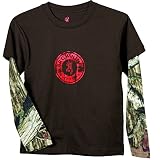 Browning幼児用Ryder迷彩長袖Tシャツ 2T ブラック BRI8515.876.2T
