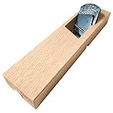 常三郎 春蘭 ヒナ型キワ鉋 押(裏)金付 白樫 36mm 左