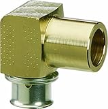 Viega 99309 PureFlow Zero Lead Bronze PEX Press Tubing Adapter with Female 3/4-Inch by 3/4-Inch Pres