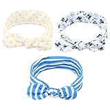 C-Princess 3枚入り 赤ちゃん ベビー ヘアバンド ヘアリボン 髪飾り 髪留め カチューシャ ヘアアクセサリー 可愛い 出産祝い 内祝い お宮参り (Cブルー)