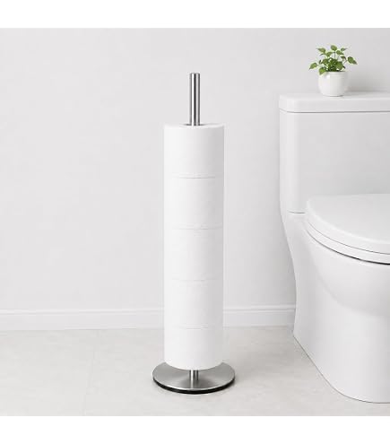 Amazon.co.jp: simpletome トイレットペーパーホルダー 自立式 重型