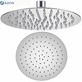 AZOSステンレススチールRainfall天井固定シャワーヘッドスプレーシャワーバスルーム器具アクセサリーfhs014 FHS014C シルバー FHS-014C