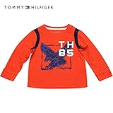 Tommy Hilfiger(トミーヒルフィガー) TH85イーグル長袖Tシャツ（Red)/ロンT 18M(12-18ヶ月) [並行輸入品]