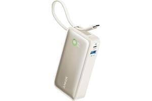 Anker Nano Power Bank (30W, Built-In USB-C Cable) (モバイルバッテリー 10000mAh 30W出力 大容量 LEDディスプレイ搭載 USB-Cケーブル内蔵 一体型)【USB PD/PowerIQ搭載
