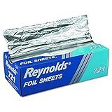 Reynolds 721 12 Length x 10-3/4 Width Plain InterFolded Foil Sheet (6 Packs of 500 sheets) [並行輸入品]