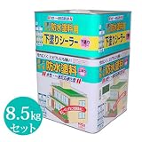 ニッペ 水性屋上簡易防水塗料セット [8.5kgセット] 下塗りとの付着性に優れ耐久性・耐水性抜群。広い面積の簡易防水に。