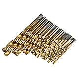 MOHOO 100pcs 1.5MM-10MMチタンコーティングされた金属 HSSハイスドリルビットがセットツール