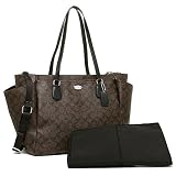 (コーチ) COACH コーチ バッグ アウトレット COACH F35414 IMAA8 ラグジュアリー シグネチャー ベビー バッグ マザーバッグ ブラウン/ブラック [並行輸入品]