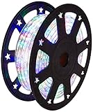 CBConcept ® 80フィート110 V-120 V 2線1 / 2 " LEDロープライト、クリスマス照明、インドア/アウトドアロープ照明 80 Feet 120VLR80FT-Multi 1