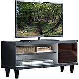 タンスのゲン テレビ台 完成品 日本製 幅90cm コンパクト ローボード ロータイプ テレビボード 2way 木目 鏡面 ブラック 33010003 01 【63356】