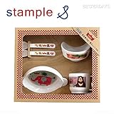 スタンプル stample ベビー食器 5点セット ギフトセット 小皿 マグカップ 茶碗 スプーン フォーク 日本製 91531 出産祝い 誕生日 プレゼント 入園 友達 新入荷
