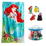 Disney Little Mermaid Bath Toys & Beach Towel Set - 5 Piece Bundle [並行輸入品]