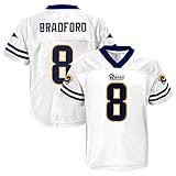 Outerstuff Sam Bradford NFL Los Angeles Rams DazzleレプリカホワイトJersey Youth (X - 2 X L) XL/14-16 ホワイト