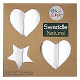 j & alex's Hand Dyed 100% Cotton Swaddle Blankets - White, 4 count by j & alex