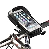 LAMONKE 自転車 スマホホルダー 防水バッグ トップチューブバッグ バイク スマホホルダー スタンド 自転車バッグ 携帯ホルダー ナビ