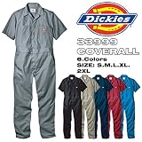 【アウトレット】ディッキーズ 半袖 カバーオール つなぎ SHORT SLEEVE COVERALLS 「33999」 色:GRAY サイズ:L