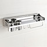 単層ステンレススチールキッチンシェルフ調味料ラックキッチンウォールハンギング収納タレット用品 ( サイズ さいず : Diameter:60cm )