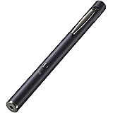 サンワダイレクト レーザーポインター 緑 電池式 ペン型 照射距離200ｍ クリップ付 PSC認証 200-LPP042
