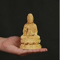 観音菩薩像￼木彫刻 観音菩薩 観音様 木造 仏像 木彫り 彫刻 像 ご利益 仏教 密教 金