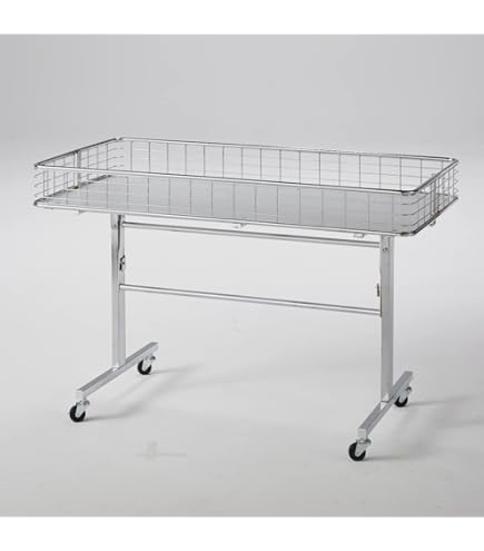 店舗什器 ワゴン 昭和レトロ 当時物 インテリア 白 ホワイト 店舗什器 ワゴン 昭和レトロ 当時物 インテリア 白 ホワイト