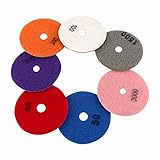 7pcs Wet Diamond Polishing Pads Set for Granite Marble Concrete Terrazzo Engineered Stone Polishing 