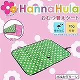 Hanna Hula(ハンナフラ) おむつ替えシート ポルカグリーン・CMT-PLK02
