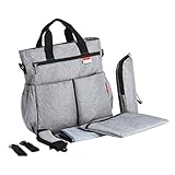 Baoblaze マザーズバッグ　ママバッグ　おむつバッグ　ショルダーバッグ　哺乳瓶ケース　外出　旅行　買い物　全３色 - グレー