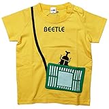 《初夏盛夏対応》 CHEEK ROOM(チイクルーム)  製品洗い加工済み42/2天竺虫かご半袖Tシャツ 95cm/YE NO.B-470139