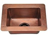 Polaris Sinks P509 Small Single Bowl Copper Sink [並行輸入品]