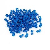 100×青いプラスチックリベットトリムパネルファスナークリップは車のための穴を6ミリメートル