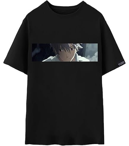 Amazon.co.jp: 新世紀エヴァ 渚 カヲル 5分袖Tシャツ 白 Lサイズ 半袖