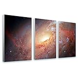 Alonlineアート – Stars Hubble M 106 NASA Astronomic Space Galaxy Framedのコットンキャンバスホーム装飾壁アート博物館品質フレームをハング