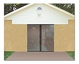 単一車ガレージドア磁気メッシュ画面W / Opening 8 ' x 7 ' Keepバグアウト