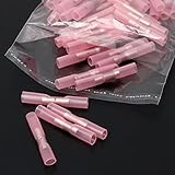 100pcs 12-10 16-14 22-18 ga heat shrink butt crimp terminal