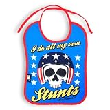 My Own Stunts Baby Bib by Six Bunnies