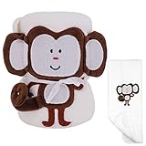 YING LAN Baby Plush Blanket Monkey 32x37.5 Lightweight Soft by YING LAN