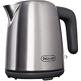 デロンギ(DeLonghi) シーン 電気ケトル 空焚き防止機能 自動電源オフ 1.0L SJM470J 幅220×奥行150×高170mm(本体) シルバー×グレー