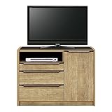【日本製】北欧風カフェ 105cm幅AVチェスト テレビボード ラック ナチュラル 完成品