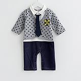 ベビー キッズ 赤ちゃん 子供服 フォーマル 男の子 長袖 蝶ネクタイ付カーデ重ね着風 ロンパスカバーオール結婚式 お宮参り 七五三 節句 入園式 入学式 出産祝い ギフト122