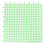 DealMuxプラスチックファミリー浴室水防塵ノンスリッププロテクターシャワーバスマットグリーン