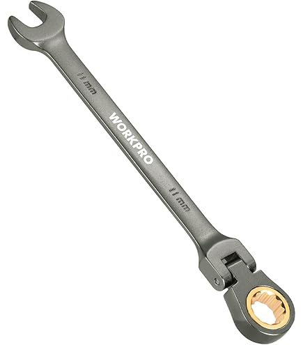 Amazon | STARWORK 11mm 金色ラチェットレンチ 両用ヘッド