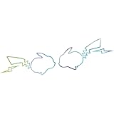 Amazon Co Jp 車用 ステッカー ピカチュウ デカール カーステッカー 耐候性 防水 耐熱 かわいい 車 窓 カーフィルム 車 バイク