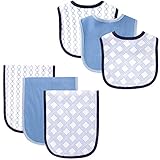 Hudson Baby 6 Piece Bib and Burp Cloth Set, Links by Hudson Baby