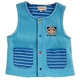 (ファンファン) FUN fun ベスト ベビィー キッズ フリース ブルー 男の子 85 - 95cm