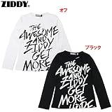 Ziddy(ジディー) 「手書き風プリント」長袖Tシャツ 【1604】【C】 130 ブラック(04)