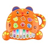 MolySun子供のかわいい虎キーボード音楽ピアノ教育就学前のおもちゃ