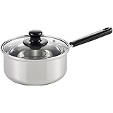 ヨシカワ 日本製 片手鍋 18cm IH対応 シルバー ステンレス クックルックII SJ2182