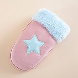 キッズ手袋 ジュニア 子供用 BLAST シンプル グローブ 手袋 冬 子供用 星柄(2歳~5歳目安) (ピンク)