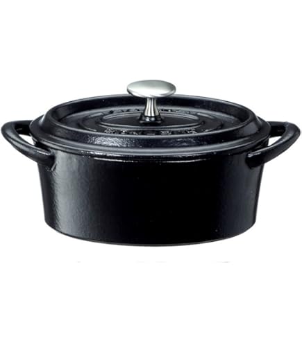 Amazon｜盛栄堂 鍋 鉄 ココット キャセロール ラウンド F-417｜両手鍋